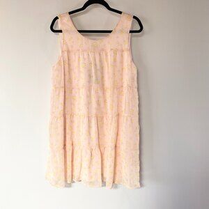 Lily Rose Flouncy Summer Micro Floral Y2K Tiered Dress Size XL